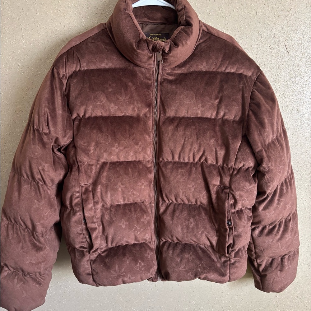 Maison Article Brown Puffer Coat medium